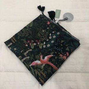 Demdaco Floral Ruana Shawl